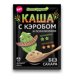 Каша овсяная с кэробом и псиллиумом 27г - - медоваялавка.рф